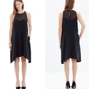Madewell Black Silk Dress Small